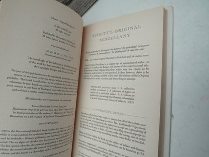 Schott's Original Miscellany Conceived, Written, and Designed By Ben Schott 2003 book image 4