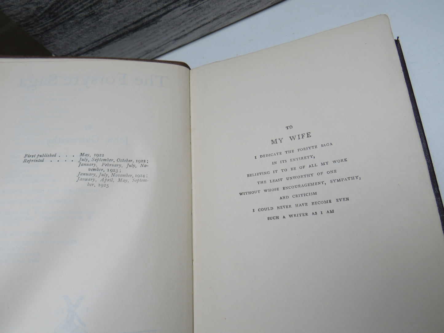 The Forsyte Saga By John Galsworthy 1925