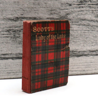 The Lady of the Lake: A Poem In Six Cantons By Sir Walter Scott Miniature Tartan Book book front cover