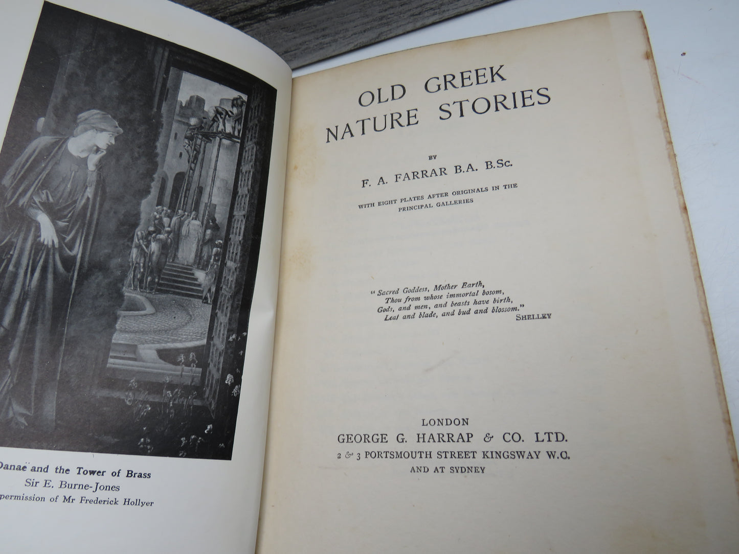 Old Greek Nature Stories By F. A. Farrar 1921