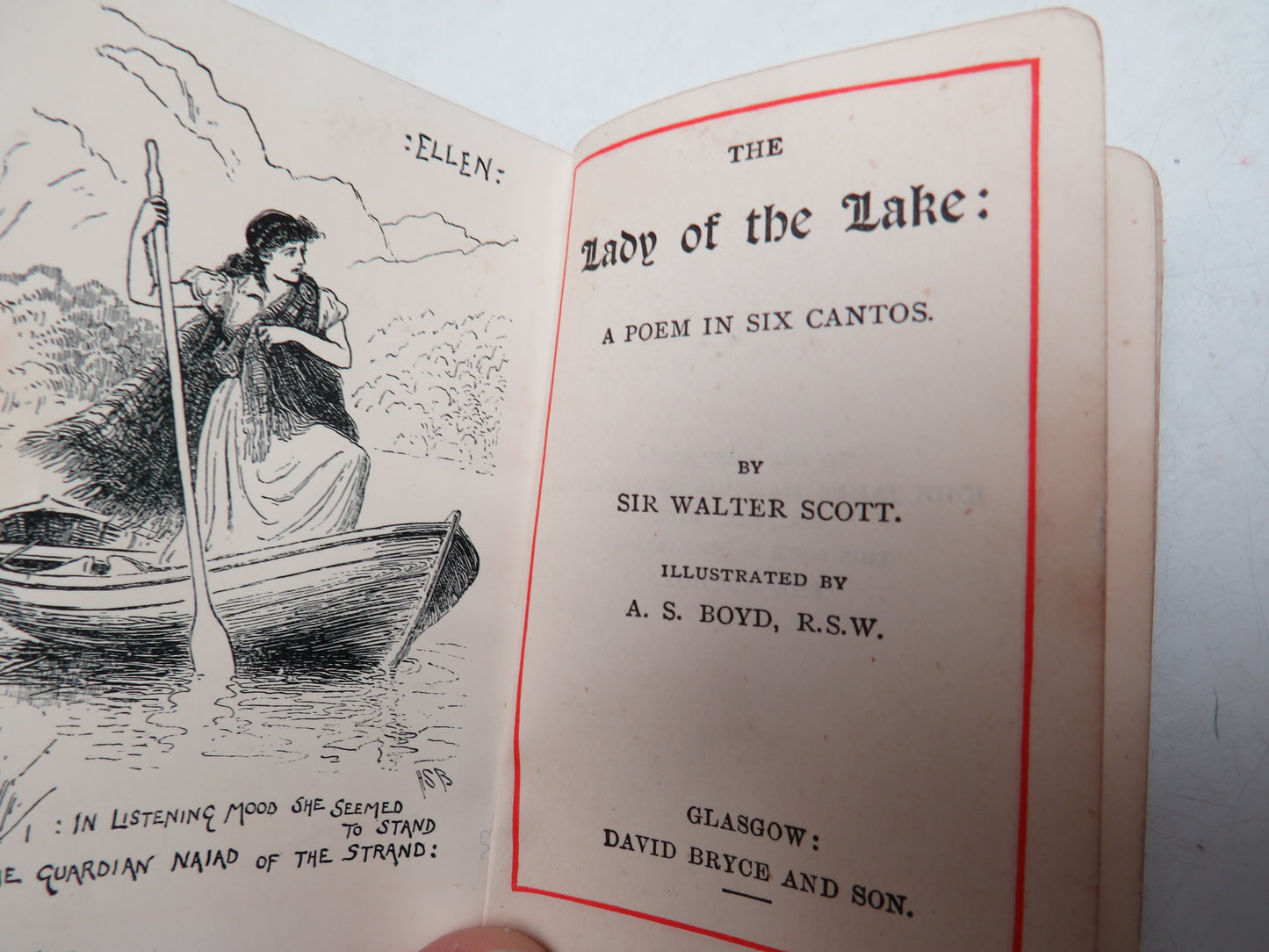 The Lady of the Lake: A Poem In Six Cantons By Sir Walter Scott Miniature Tartan Book