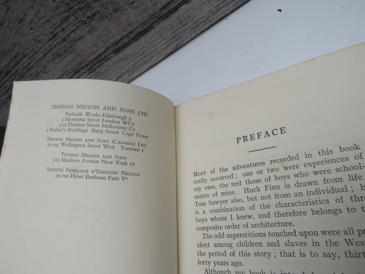 The Adventures of Tom Sawyer By Mark Twain Vintage Book