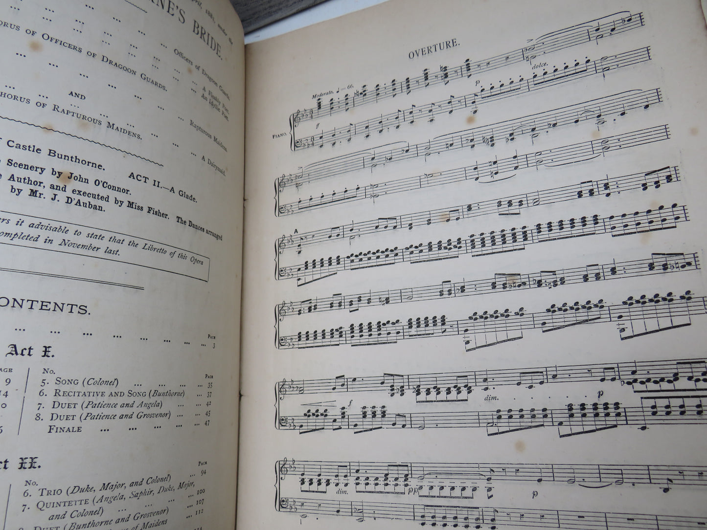 Patience or Bunthornes Bride Written By W. S. Gilbert Composed By Arthur Sullivan 1881