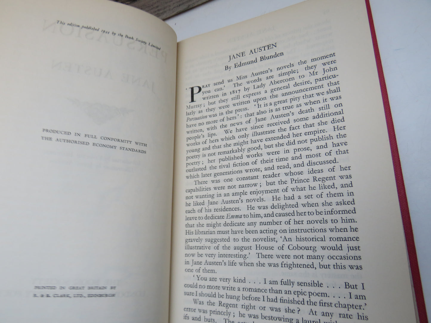 Persuasion By Jane Austen 1944