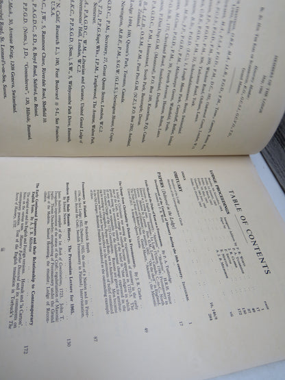 Ars Quatuor Coronatorum  Volume LXXVIII Transactions of Quatuor Coronation Lodge No. 2076 London 196 book image 4