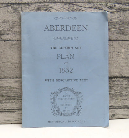 Aberdeen The Reform Act Plan of 1832 With Descriptive Text - Reprint book front cover
