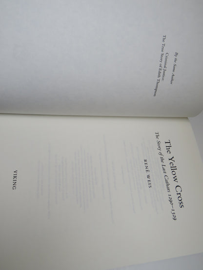 The Yellow Cross The Story of the Land Cathars 1290-1329 By Rene Weis 2000 book image 2