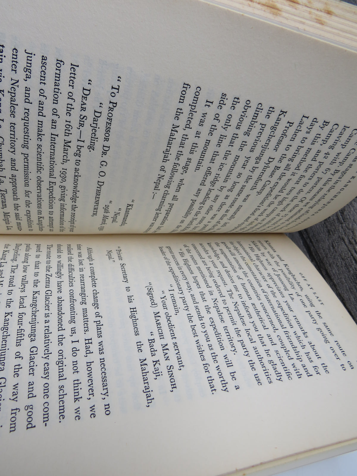 The Kangchenjunga Adventure By F. S. Smythe 1930