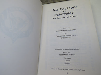 The Macleods of Glengarry 1793-1971 The Genealogy of a Clan book image 4
