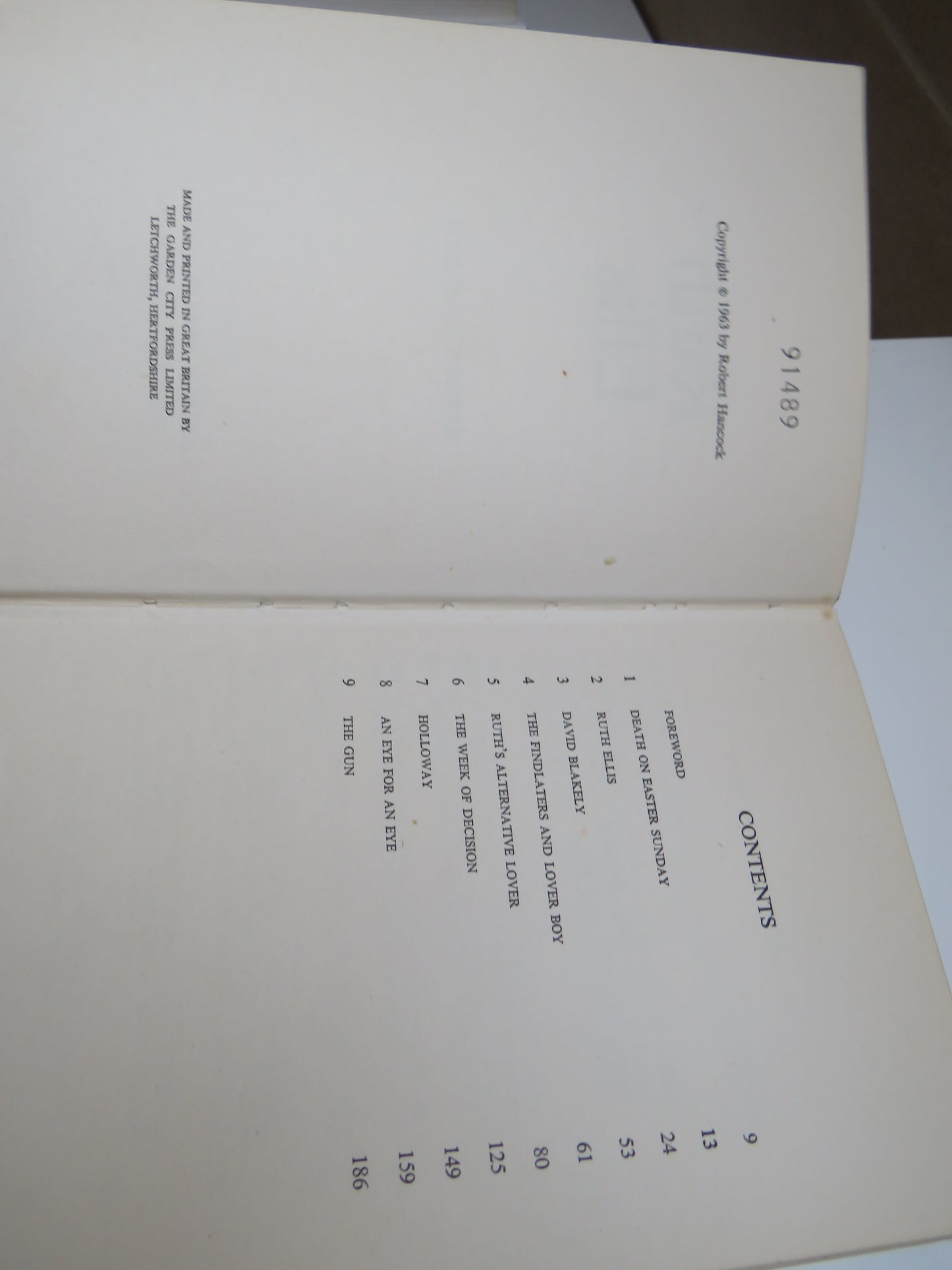 Ruth Ellis By Robert Hancock 1963 1st Edition