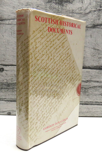 Scottish Historical Documents By Gordon Donaldson 1974 book front cover