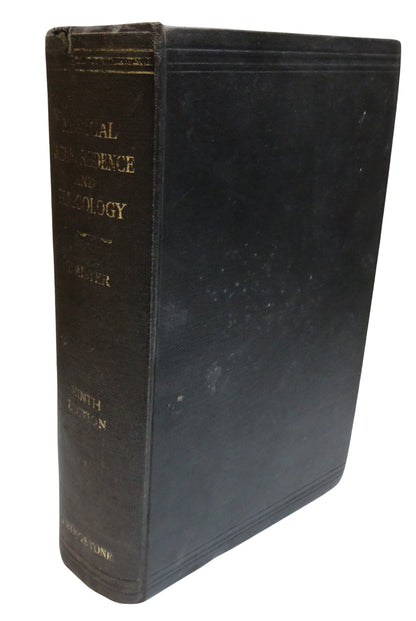 Medical Jurisprudence and Toxicology by John Glaister 1950 book front cover