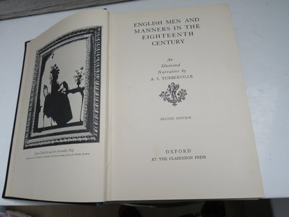 English Men and Manners In The Eighteenth Century An Illustrated Narrative A. S. Turberville book image 4