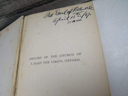 A History of The Church of S. Mary The Virgin Oxford The University Church By The Present Vicar 1892 book image 5