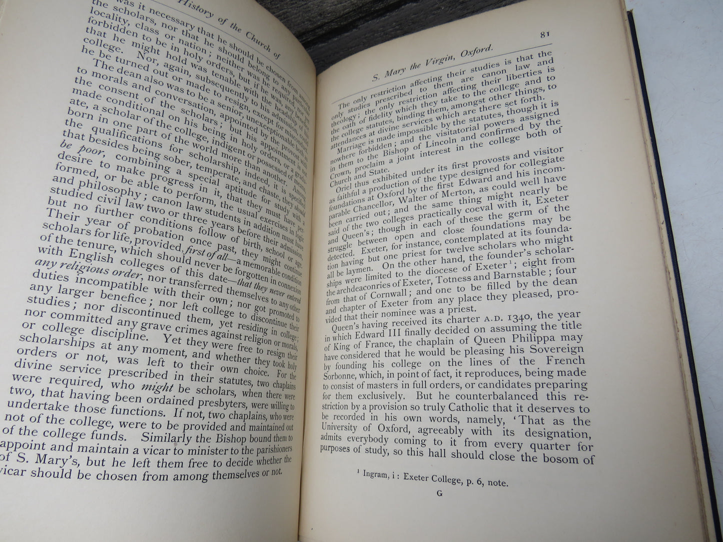 A History of The Church of S. Mary The Virgin Oxford The University Church By The Present Vicar 1892