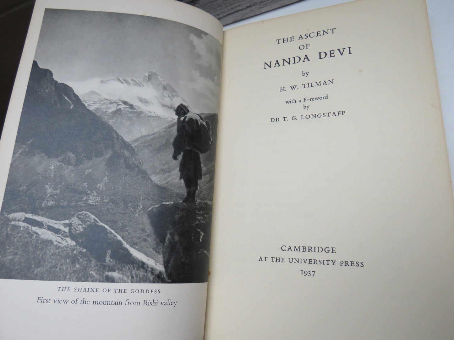 The Ascent of Nanda Devi By H. W. Tilman 1937