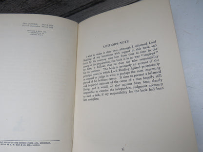 Lord Reading and Cases: The Study of a Great Career By Derek Walker-Smith 1934 book image 4