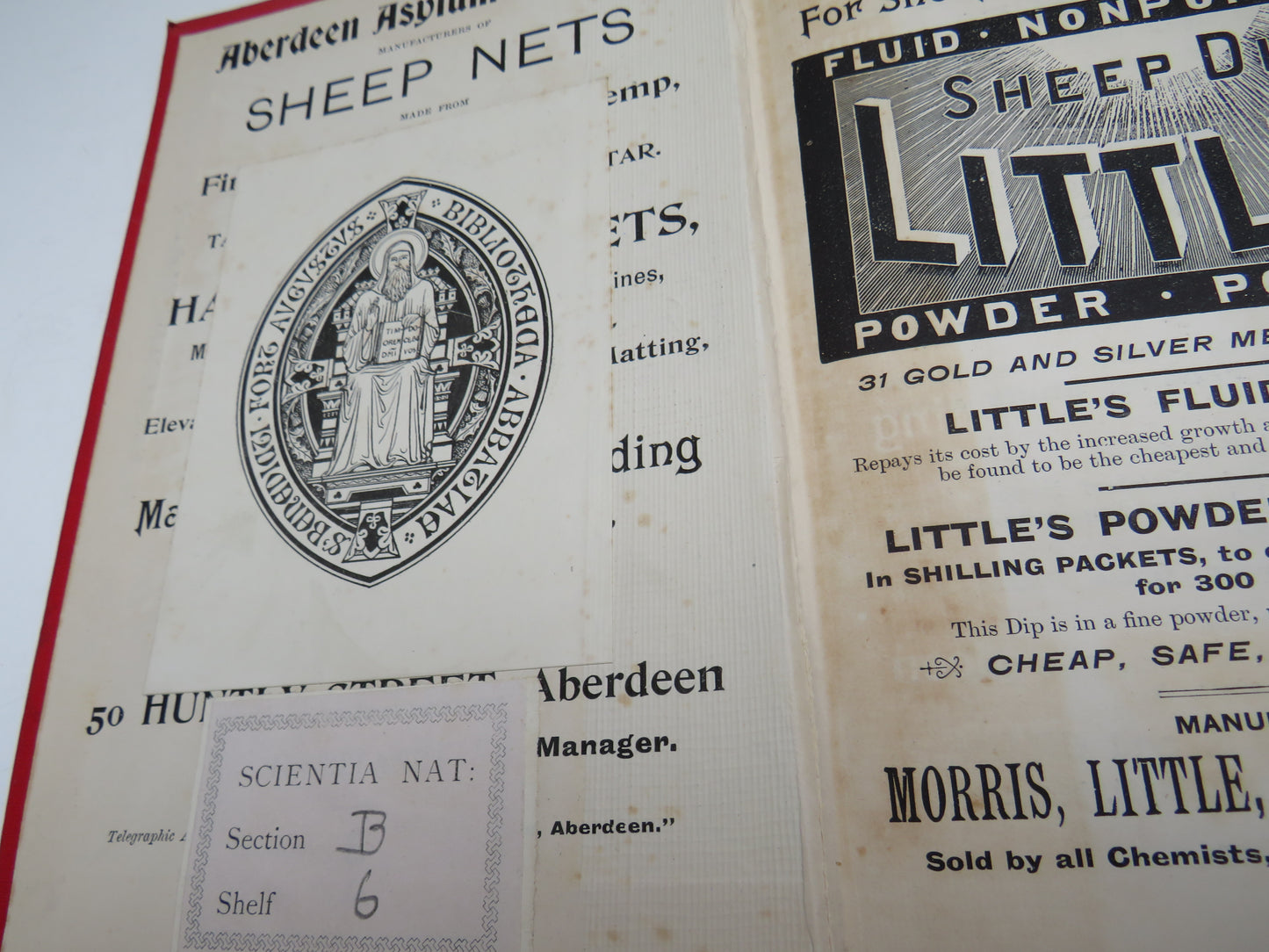 List of Sheep Marks For The Counties of Aberdeen, Banff, Forfar, Kincardine, Elgin and Moray, Nairn and Inverness 1897