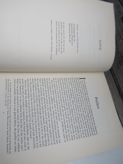 Faces In The Crowd Individual Studies In Character and Politics By David Riesman 1960 book image 5