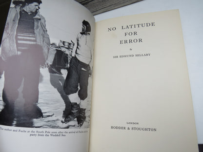 No Latitude For Error By Sir Edmund Hillary 1961