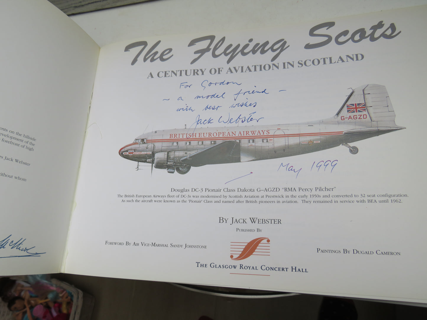 The Flying Scots A Century of Aviation In Scotland By Jack Webster 1994 Author Signed