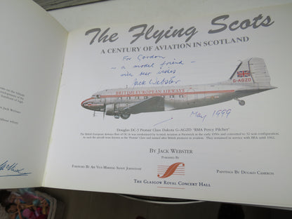 The Flying Scots A Century of Aviation In Scotland By Jack Webster 1994 Author Signed book image 3