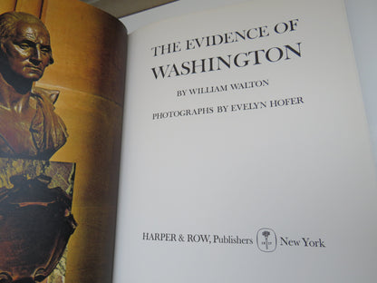 The Evidence of Washington By William Walton Photographs By Evelyn Hofer 1966 book image 2