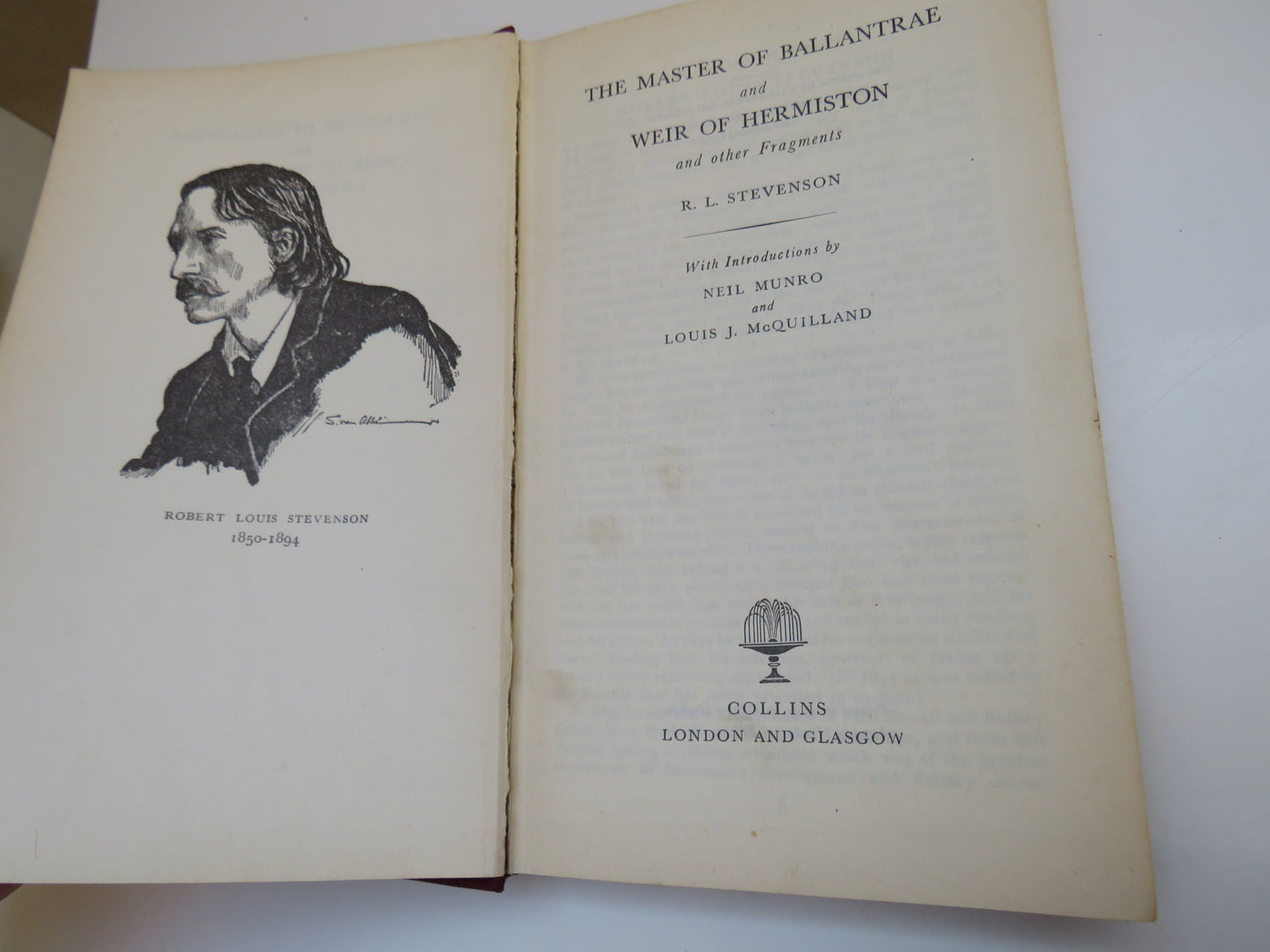 The Master of Ballantrae and Weir of Hermiston by R. L. Stevenson, 1953