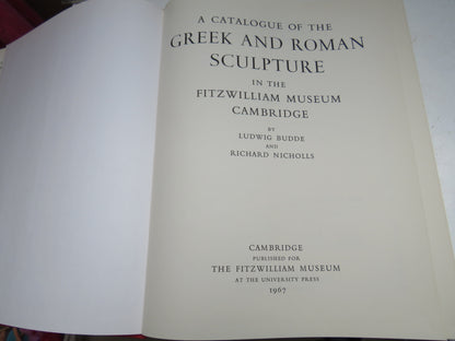 A Catalogue of The Greek and Roman Sculpture In The Fitzwilliam Museum Cambridge By Ludwig Budde and book image 3