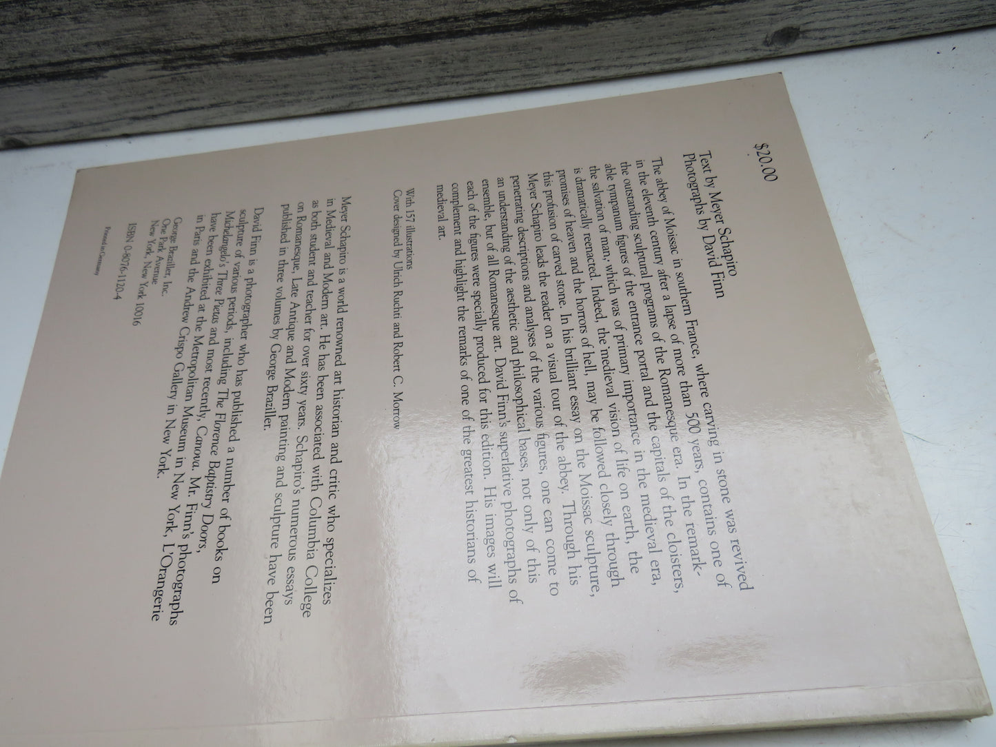 The Romanesque Sculpture of Moissac By Meyer Schapiro 1985