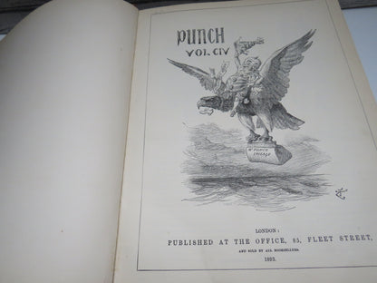 Punch Volumes CIV, CV (104 & 105) 1893 Volume I & II
