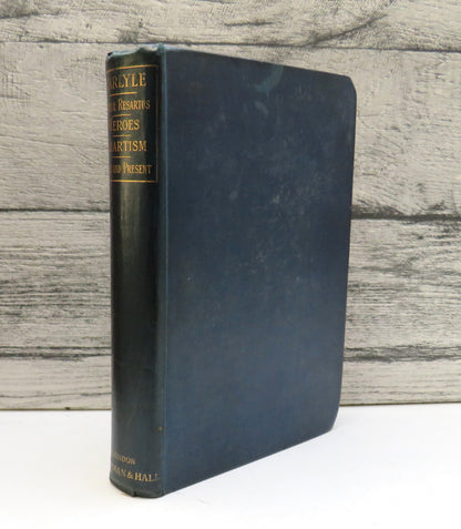 Sartor Resartus Lectures On Heroes Chartism Past and Present By Thomas Carlyle 1894 book front cover