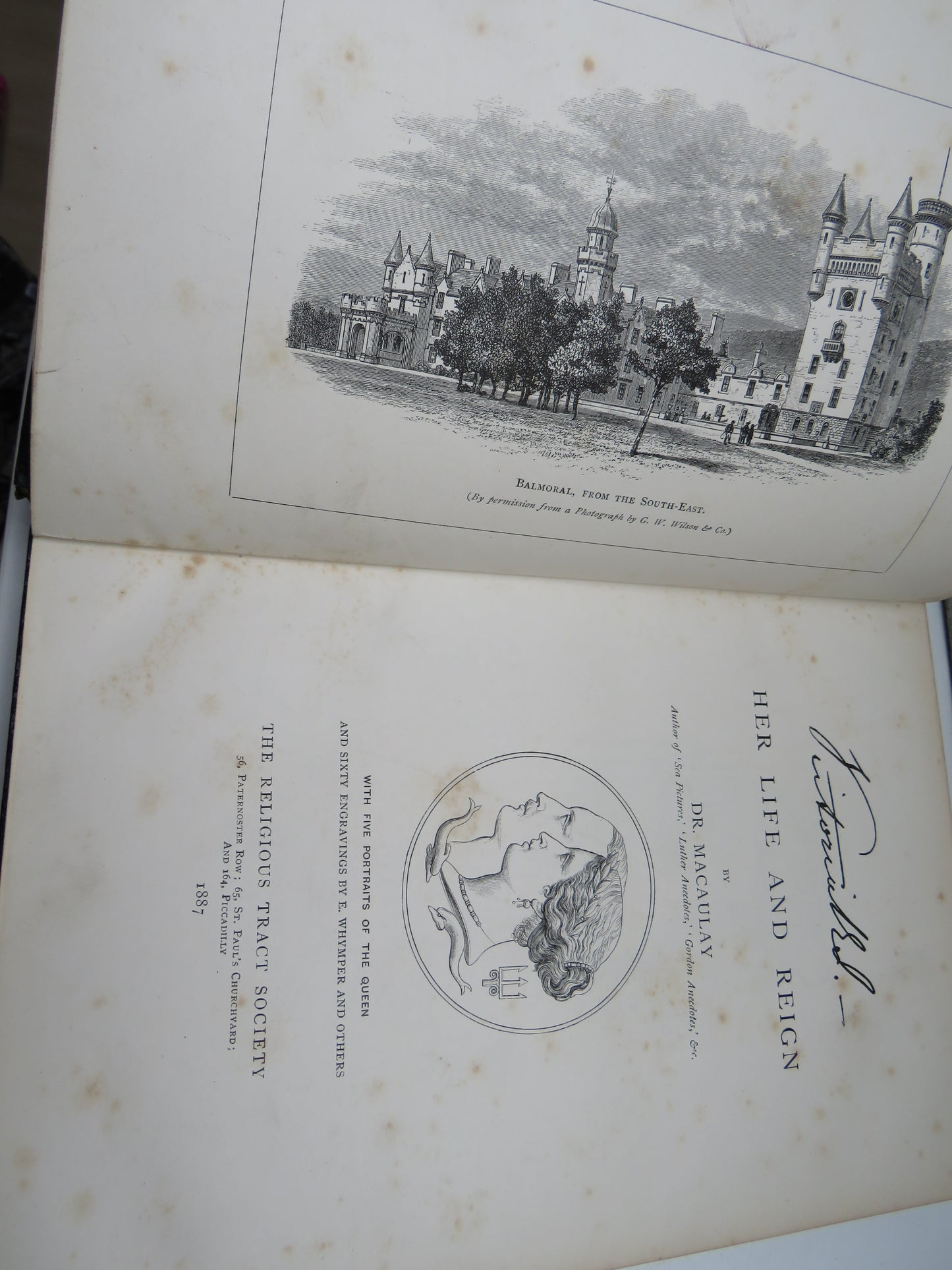 Victoria Her Life and Reign By Dr. Macaulay 1887