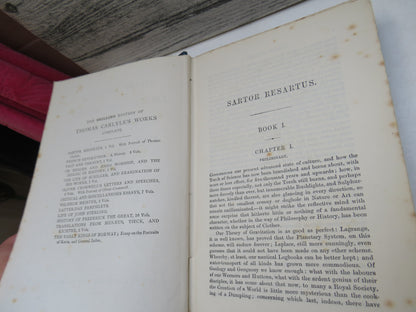 Sartor Resartus Lectures On Heroes Chartism Past and Present By Thomas Carlyle 1894 book image 5