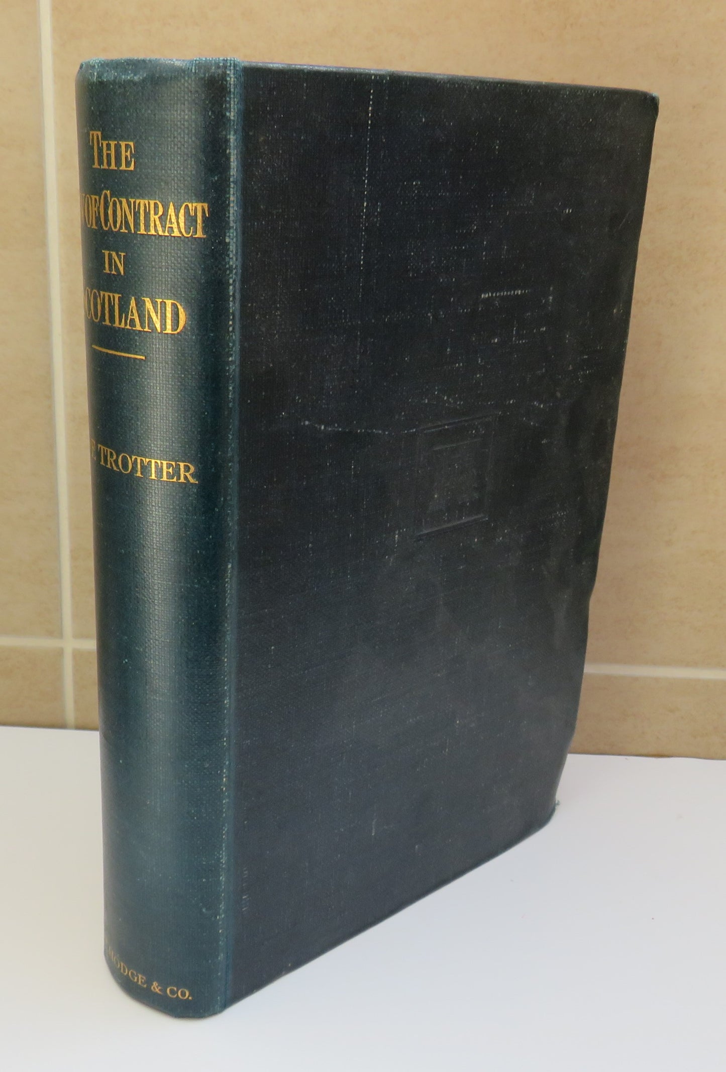 The Law of Contract in Scotland by William Finlayson Trotter, 1913