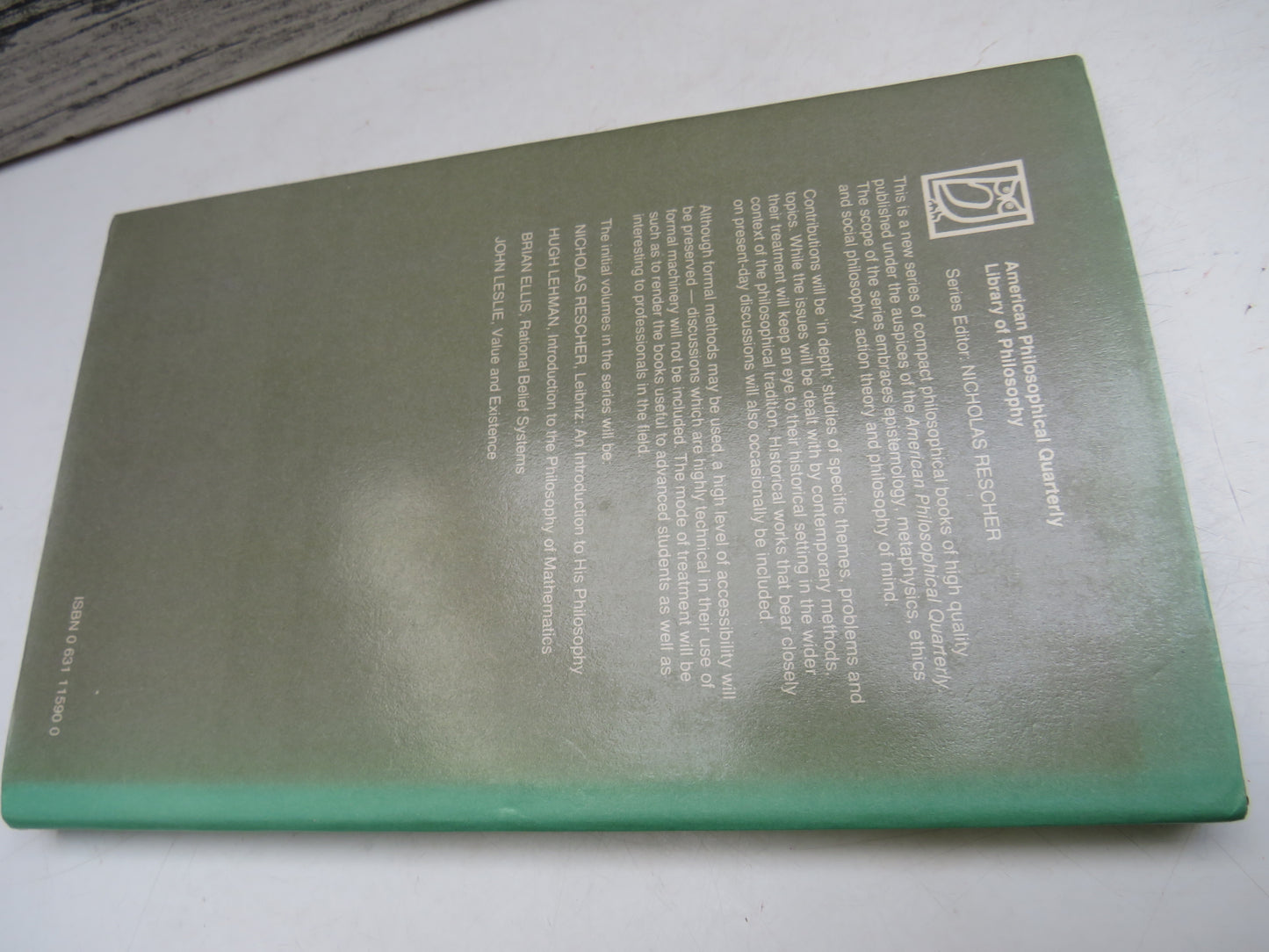 Rational Belief Systems By Brian Ellis 1979