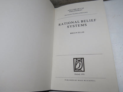 Rational Belief Systems By Brian Ellis 1979 book image 4