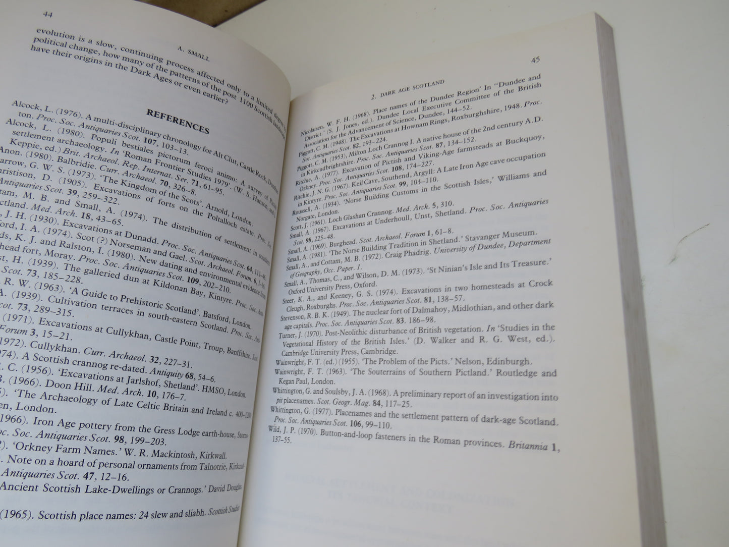 An Historical Geography of Scotland edited by G. Whittington and I. D. Whyte, 1983