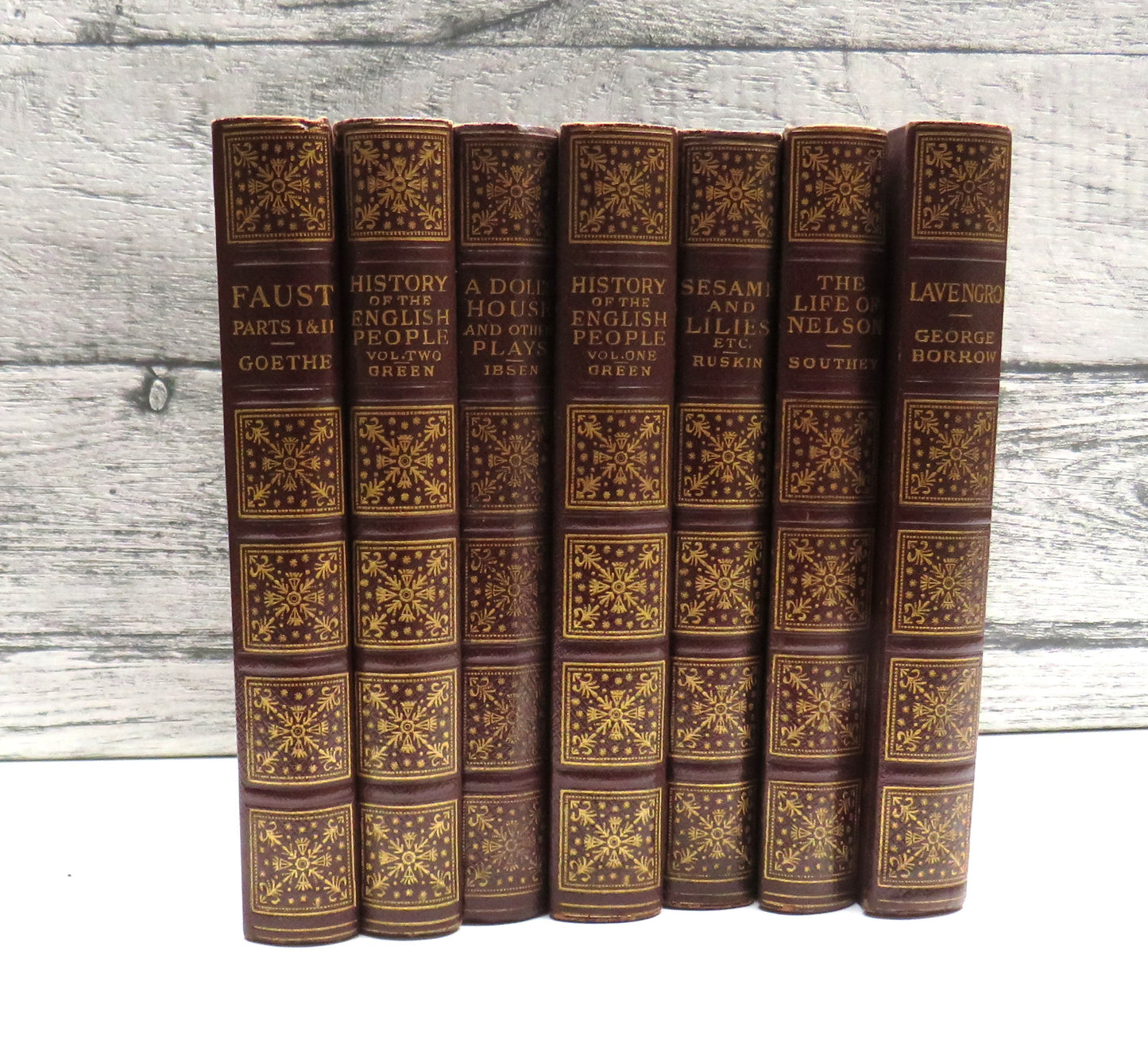 7 Volumes of "John O' London's" Home Library To Include "Sesame and Lilies etc" By Ruskin, "The Life of Nelson" By Southey ...