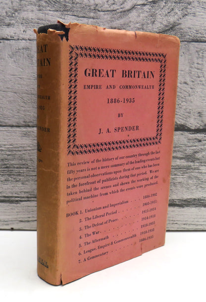 Great Britain, Empire and Commonwealth 1886-1935 by J.A. Spender book front cover