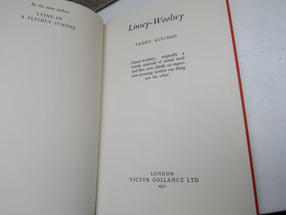Linsey-Woolsey A Novel By Paddy Kitchen 1971 book image 3