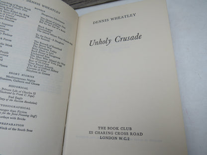 Unholy Crusade By Dennis Wheatley 1967 book image 3