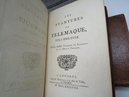 Les Avantures De Telemaque, Fils D'Ulysse Par Feu Messire Francois De Salignac De La Motte Fenelon 1738