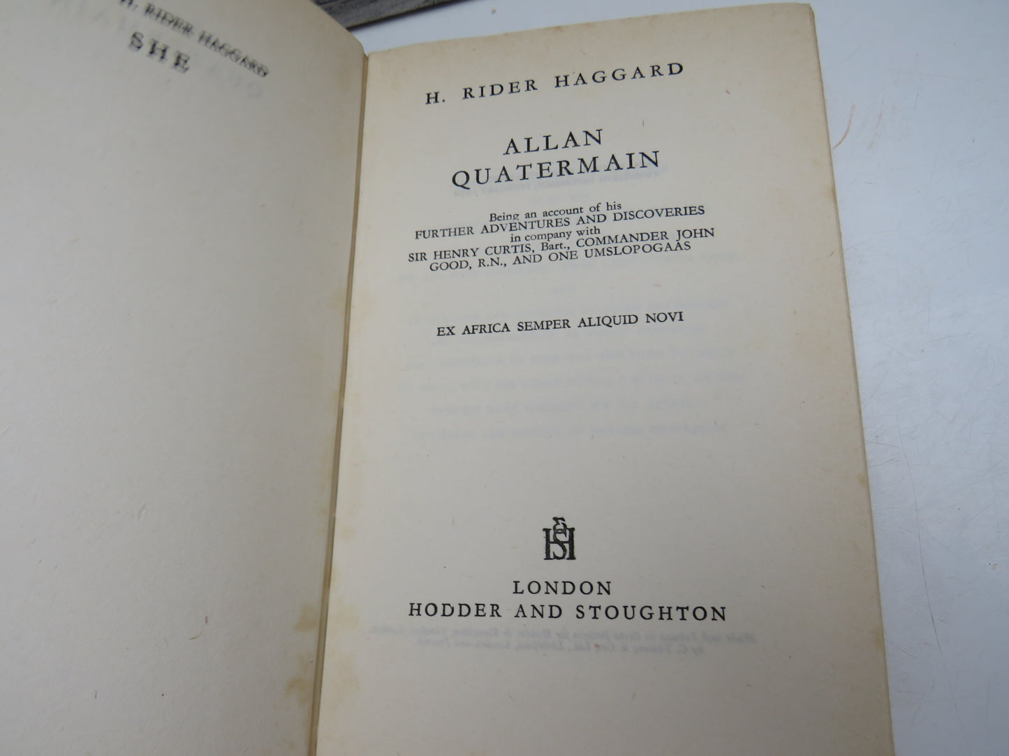 Allan Quatermain by H. Rider Haggard, 1950