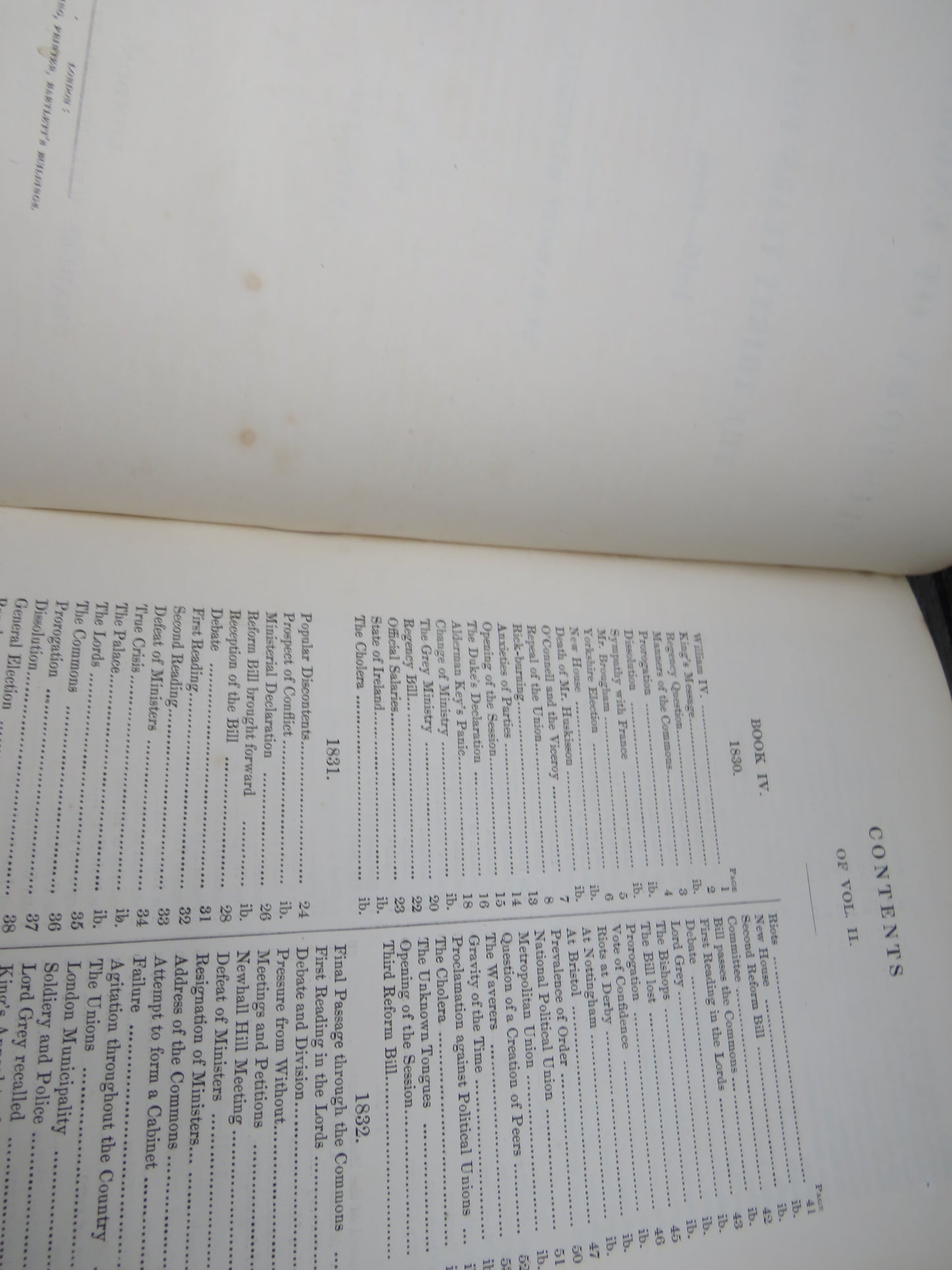 The History of England During The Thirty Years' Peace; 1816-1846 By Harriet Martineau Vol II 1850