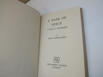 A Year of Space, A Chapter in Autobiography by Eric Linklater, 1954 book image 3