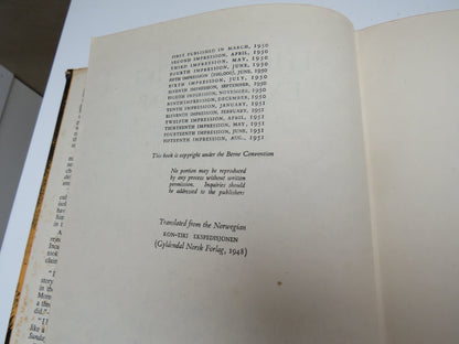 The Kon-Tiki Expedition By Raft Across The South Seas By Thor Heyerdahl Translated By F.H. Lyon 1951 book image 4