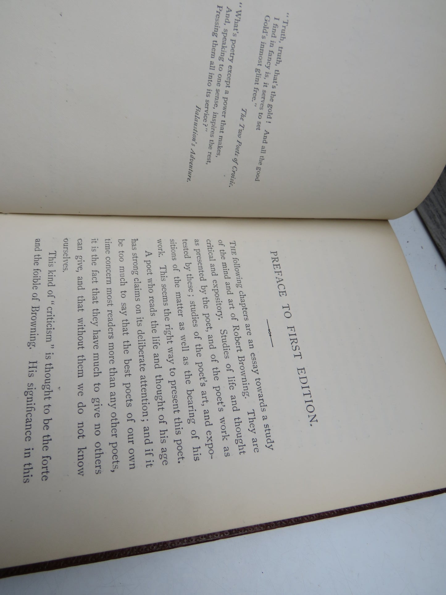 Studies In The Poetry of Robert Browning By James Fotheringham 1888