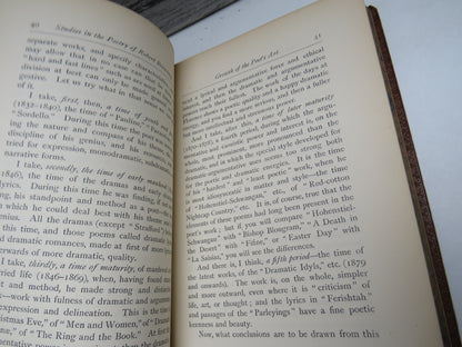 Studies In The Poetry of Robert Browning By James Fotheringham 1888