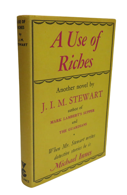A Use of Riches Another Novel By J.I.M. Stewart 1957 book front cover